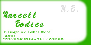 marcell bodics business card